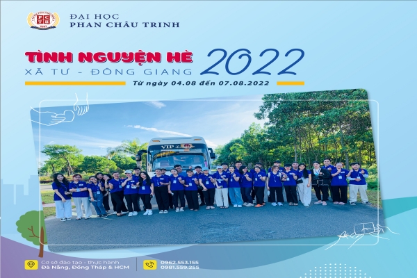 Khởi động chiến dịch tình nguyện hè 2022 của sinh viên ĐH Phan Châu Trinh