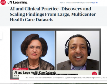 AI and Clinical Practice—Discovery and Scaling Findings From Large, Multicenter Health Care Datasets