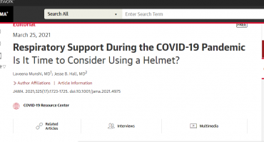 Respiratory Support During the COVID-19 Pandemic Is It Time to Consider Using a Helmet?