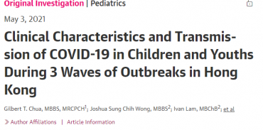 Clinical Characteristics and Transmission of COVID-19 in Children and Youths During 3 Waves of Outbreaks in Hong Kong