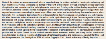 Obstetric Lacerations: Prevention and Repair