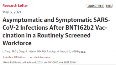Asymptomatic and Symptomatic SARS-CoV-2 Infections After BNT162b2 Vaccination in a Routinely Screened Workforce