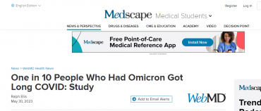 One in 10 People Who Had Omicron Got Long COVID: Study