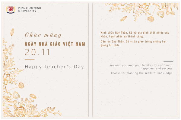 Congratulation Letter to Vietnamese Teachers' Day
